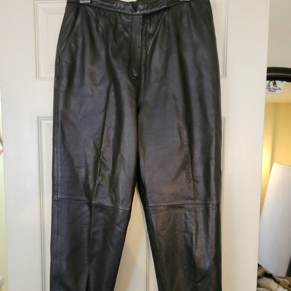 Jones of New York Leather Pants 14P
